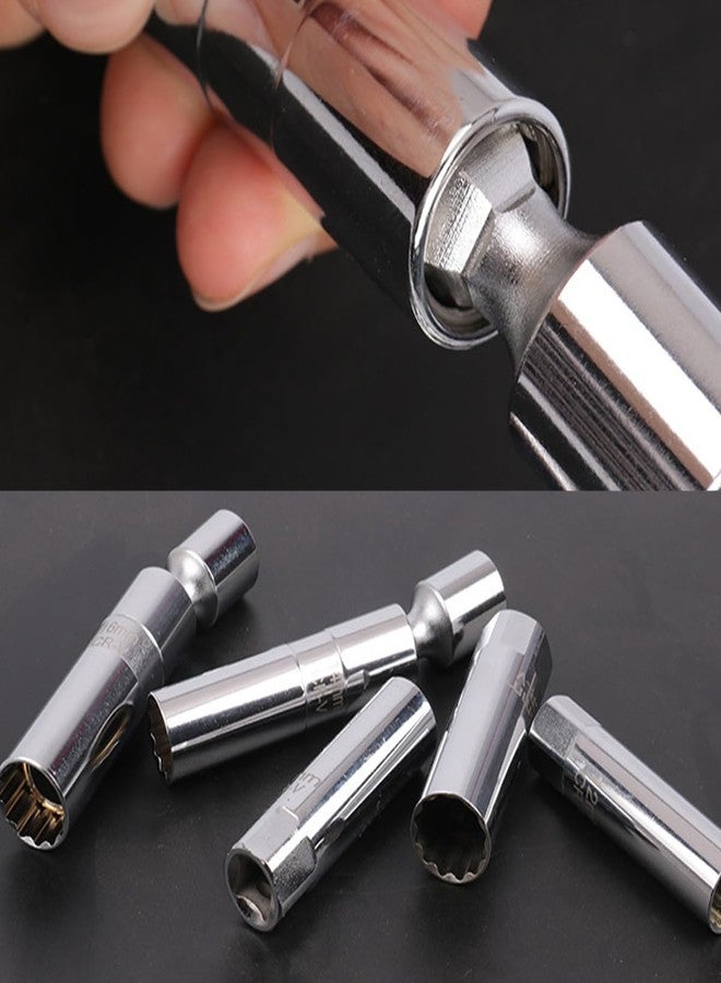 أداة إزالة شمعات الإشعال، مقاس 3/8 بوصة، مقبس شمعات إشعال 16 مم مع مغناطيس، أداة إزالة شمعات الإشعال للسيارات في حجرات المحرك الضيقة، ملحقات إصلاح السيارات الاحترافية - Image 4